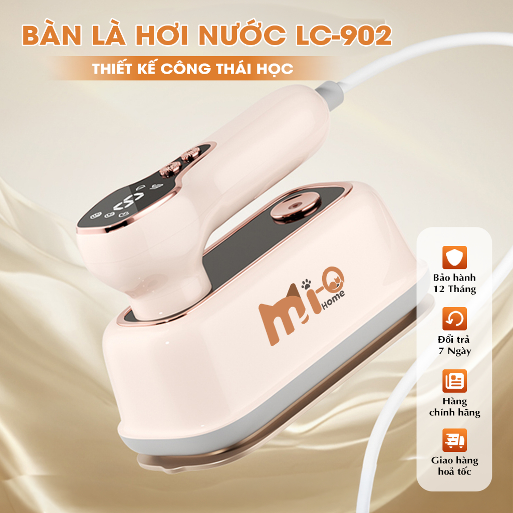 Bàn Là Hơi Nước Cầm Tay Chính Hãng Mi-Ohome LC-902 - Ủi nhanh |Ủi phẳng & treo |Thiết Kế Thông Minh