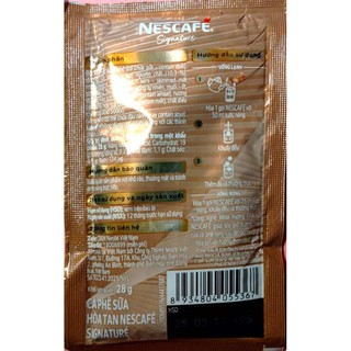 * *Combo 10 gói ** Nescafe cà phê signature sữa đá ( date T1/2027)