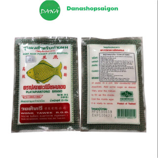 Combo 5 gói bột rau câu giòn con cá thái lan gói 25g