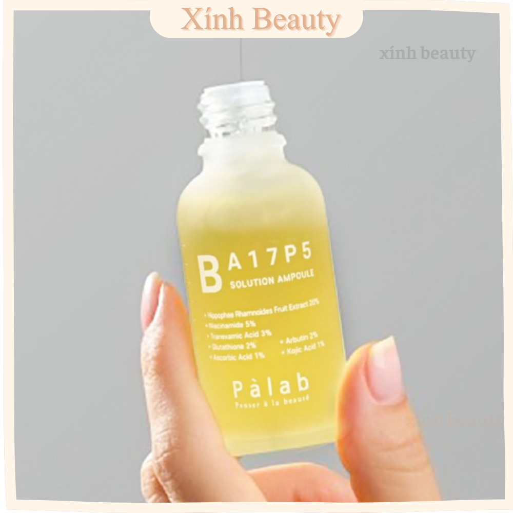(hàng công ty) Tinh Chất PALAB BA17P5 Solution Ampoule Sáng Da, Đẩy Lùi, Ngăn Ngừa Nám Tái Phát 30ml