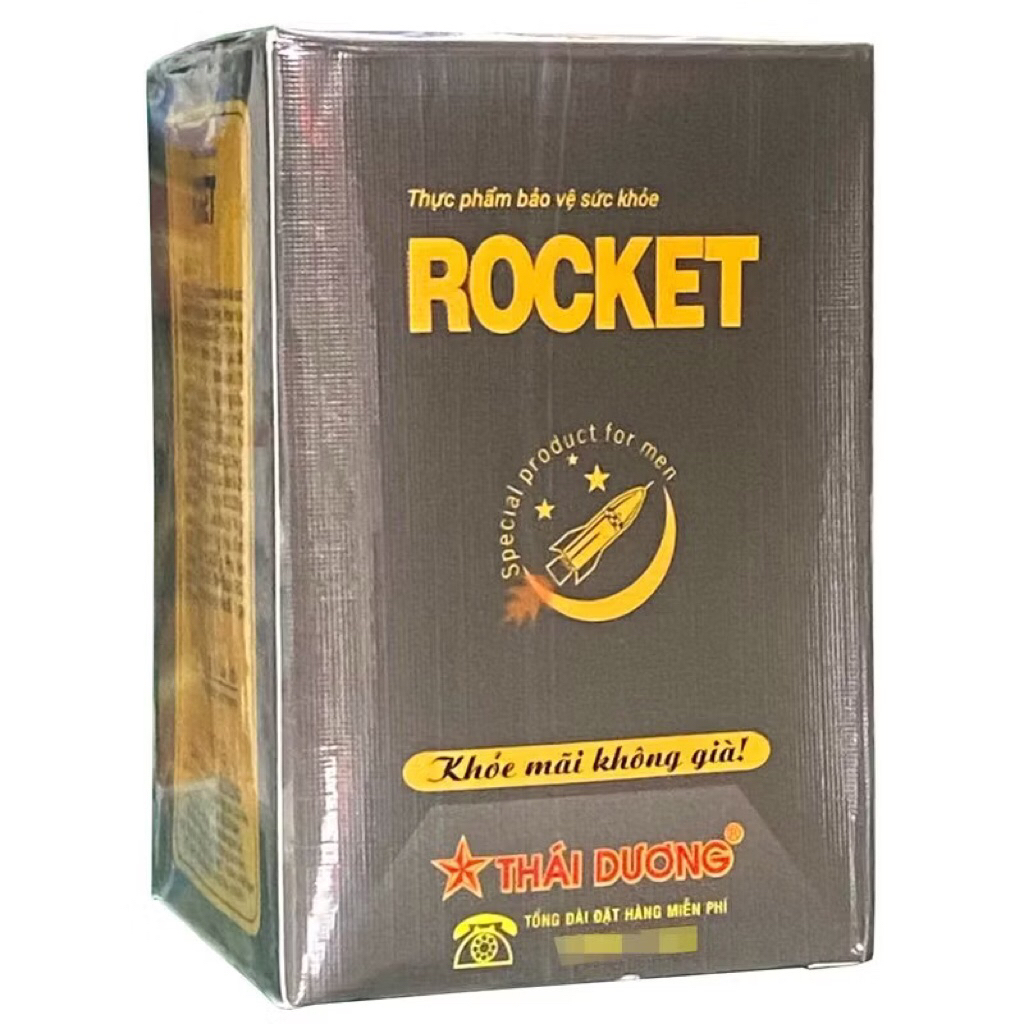 Viên uống ROCKET 1H (Hộp 10 gói) Hỗ trợ giúp Bồi bổ khí huyết và hỗ trợ bổ thận, tráng dương.