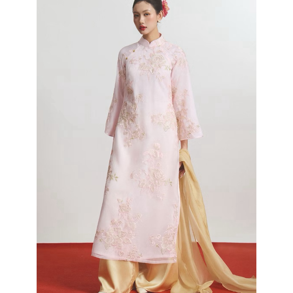 Pass Áo Dài EDINI Oanh Hoa - Hồng