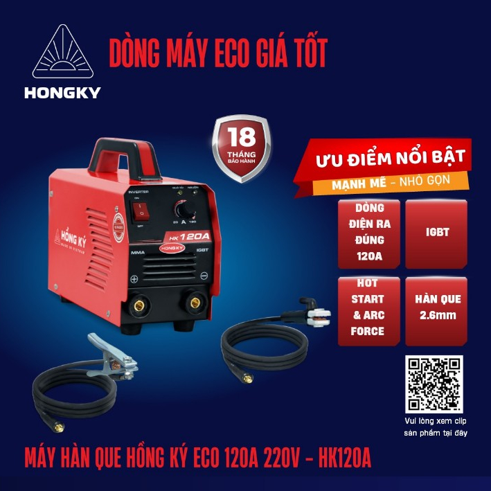Máy hàn que 2.5mm Hồng Ký - HK120A và HK120F và HKM1250