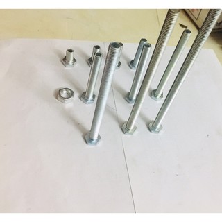 Bulon tán M8 size M8x60 mm (50bộ)