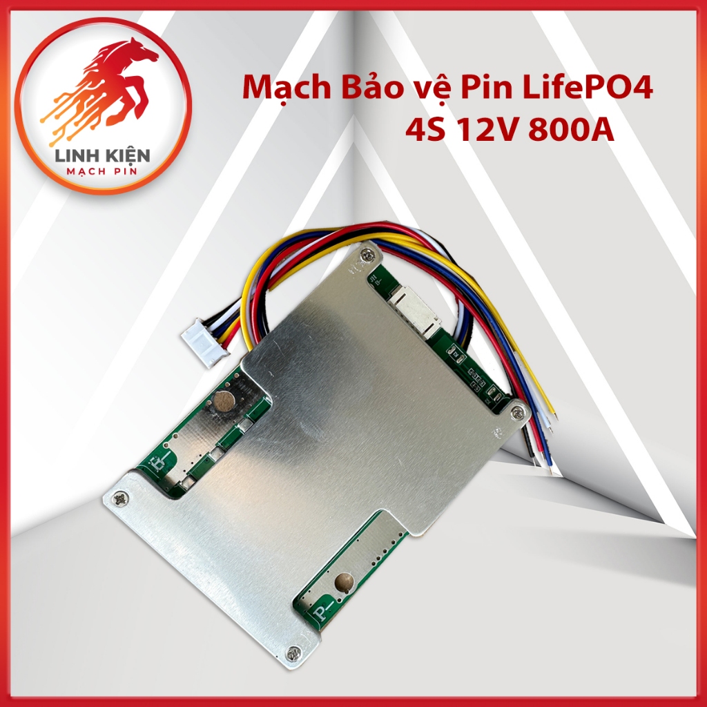 Mạch BMS 4S-3.2v 12V 50A Có Cân Bằng - Bảng Mạch Bảo Vệ Pin Sắt 3.2V, 4S Dòng Xả 50A, Dòng Tức Thời 