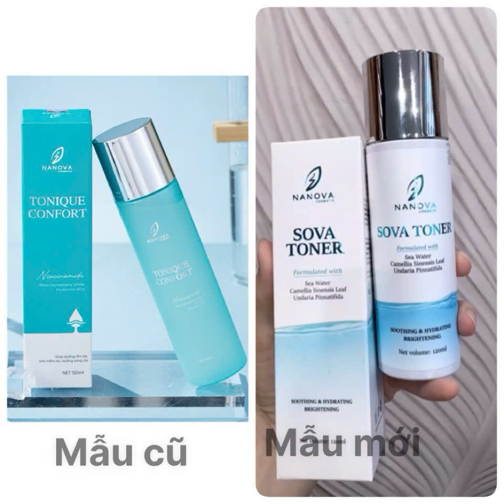 Nước hoa hồng SOVA TONER 150ml NANOVA chính hãng