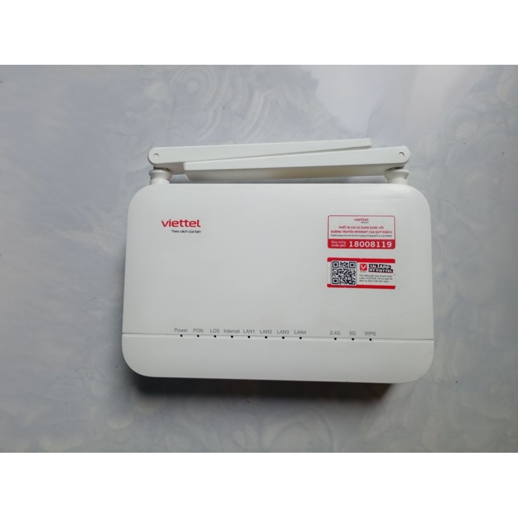 (kèm adapter) Router wifi GPON ONT ZTE ZXHN F6601P Viettel WiFi băng tần kép