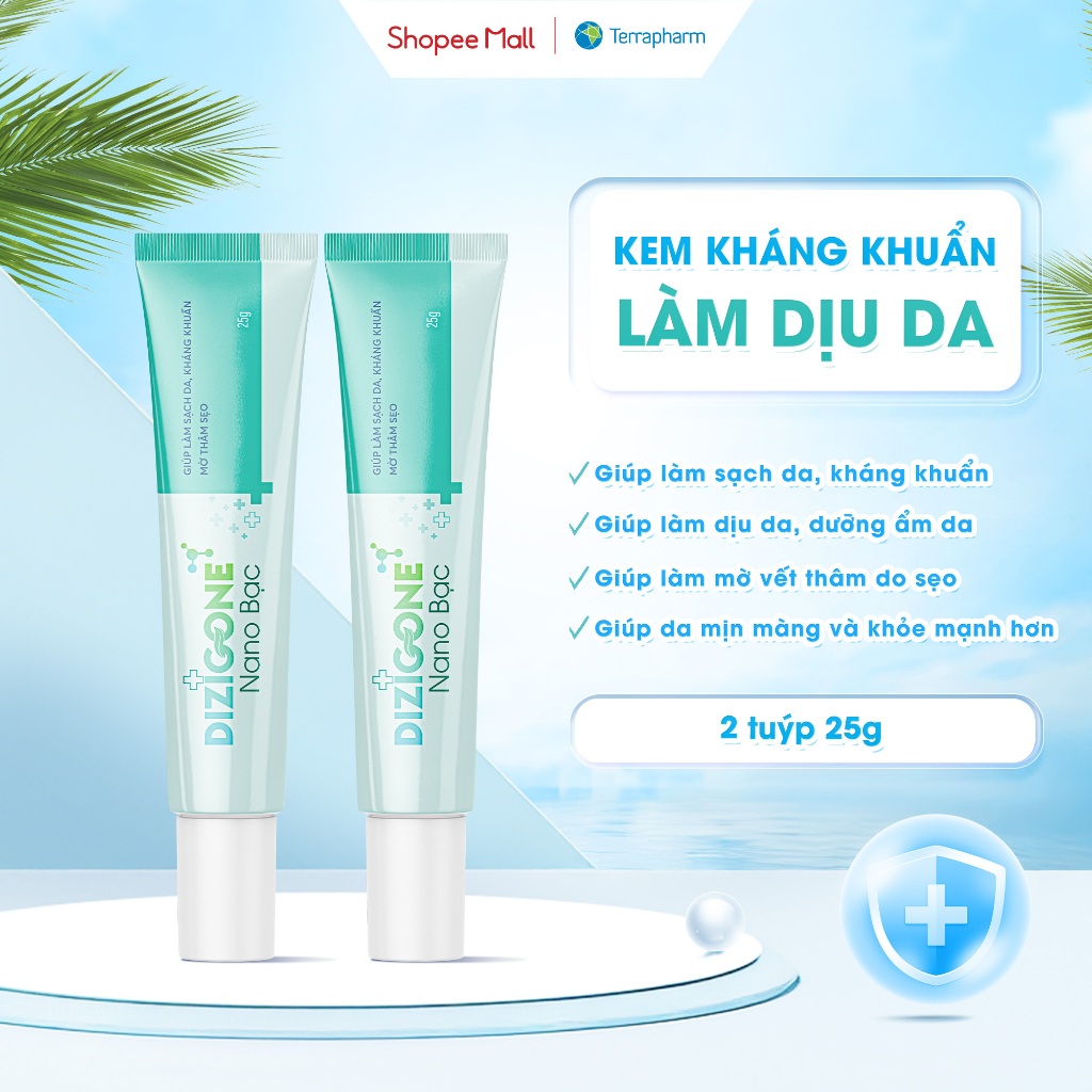 [COMBO] 2 Tuýp kem DIZIGONE Nano Bạc 25g