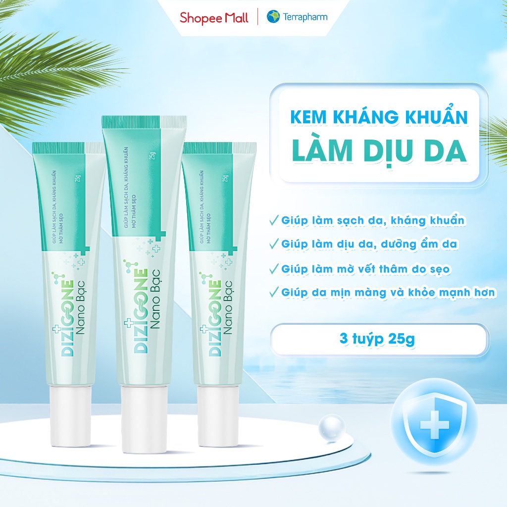 [COMBO] 3 Tuýp kem DIZIGONE Nano Bạc 25g