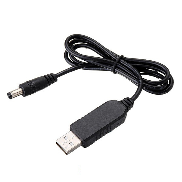 Dây Cáp Chuyển Đổi USB 5V Sang 5V 12V Đầu 2.1*5.5mm dùng Wifi khi mất điện | BigBuy360 - bigbuy360.vn