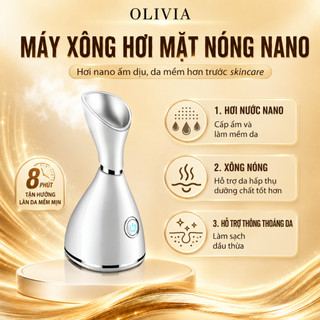 Máy xông hơi mặt phun sương nóng dưỡng ẩm làm sạch sâu và mở lỗ chân lông CSSD115 Olivia