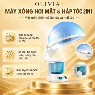 Máy xông mặt và hấp tóc dưỡng ẩm sâu làm sạch da phục hồi tóc CSSD221 Olivia