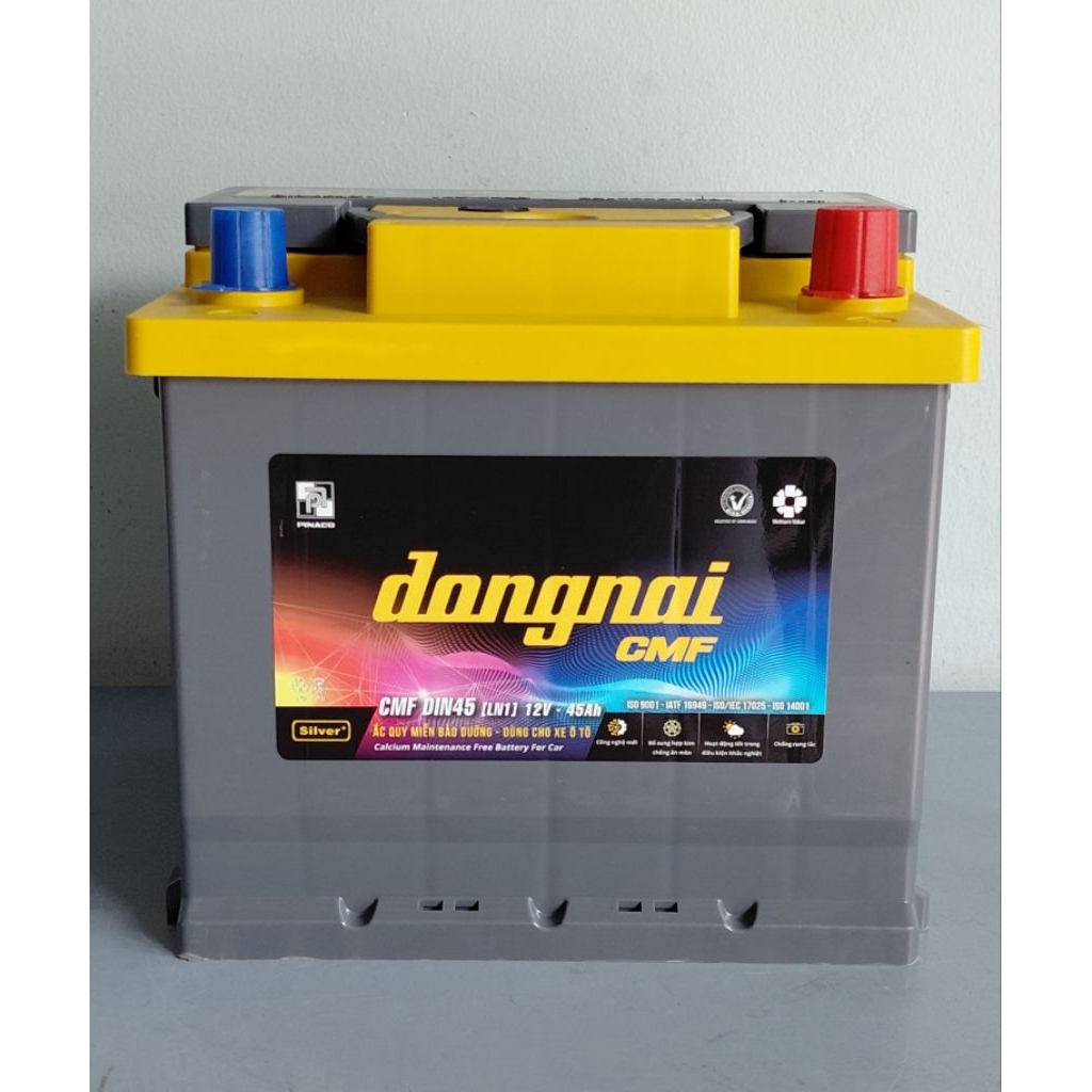 Bình ắc quy 12v khô đồng nai CMF DIN45 [LBN] 12V-45ah, chuyên sài cho ô tô