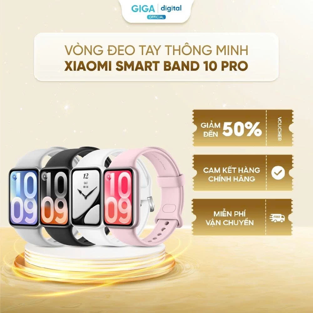 Đồng hồ thông minh Xiaomi Mi Smart Band 9 Pro/Band 10 Pro - AMOLED 1,74 inch - Hơn 150 chế độ thể th