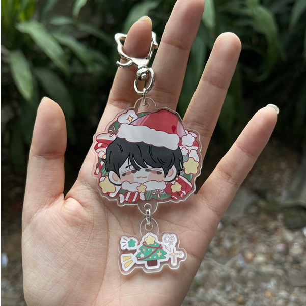 Móc khoá/Keyring in theo yêu cầu 2 mảnh