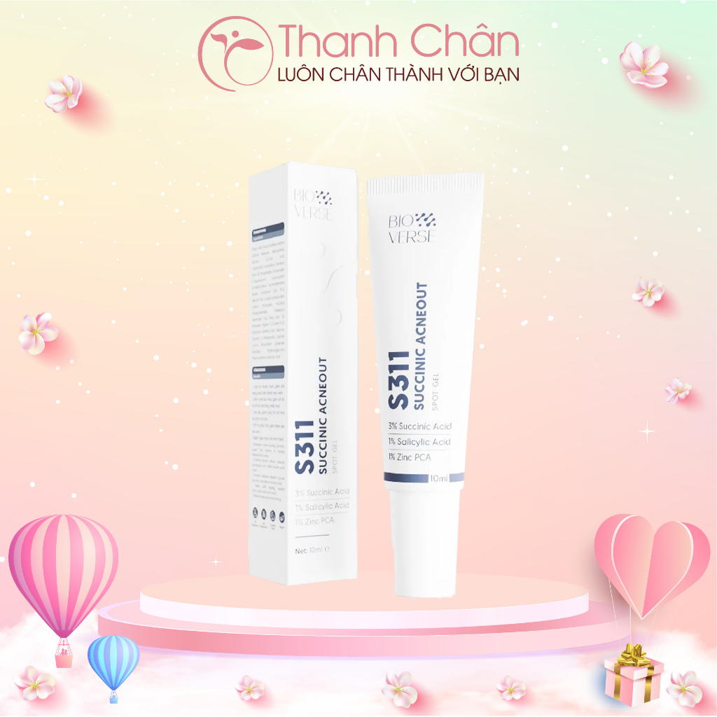 Gel chấm mụn Bioverse S311 Succinic Acneout 10ml