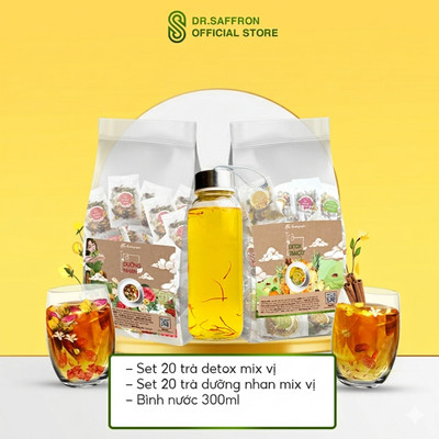 Set trà thảo mộc dưỡng nhan Mộc Hương Sơn mix vị giải nhiệt mùa hè