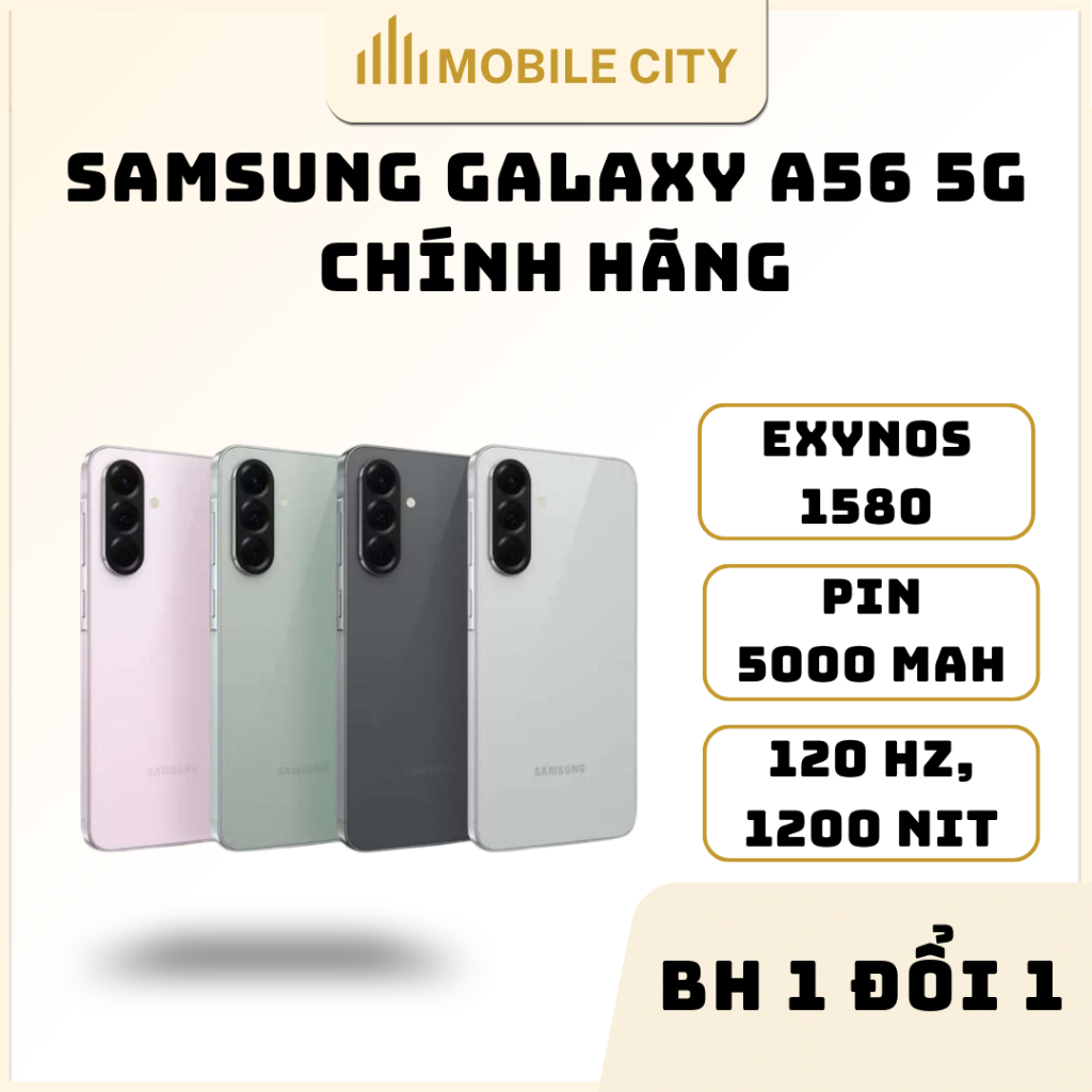 Điện thoại Samsung Galaxy A56 5G Chính hãng - MOBILECITY