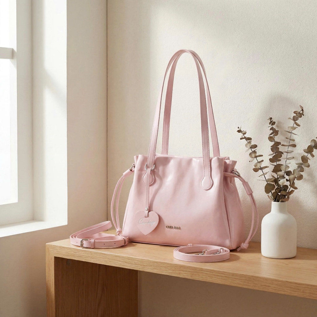 Túi Xách Nữ Cunbag Dây Rút Da Bóng Cao Cấp Quai Dài Đeo Vai Phong Cách Hàn Quốc Thanh Lịch CUN701 | BigBuy360 - bigbuy360.vn