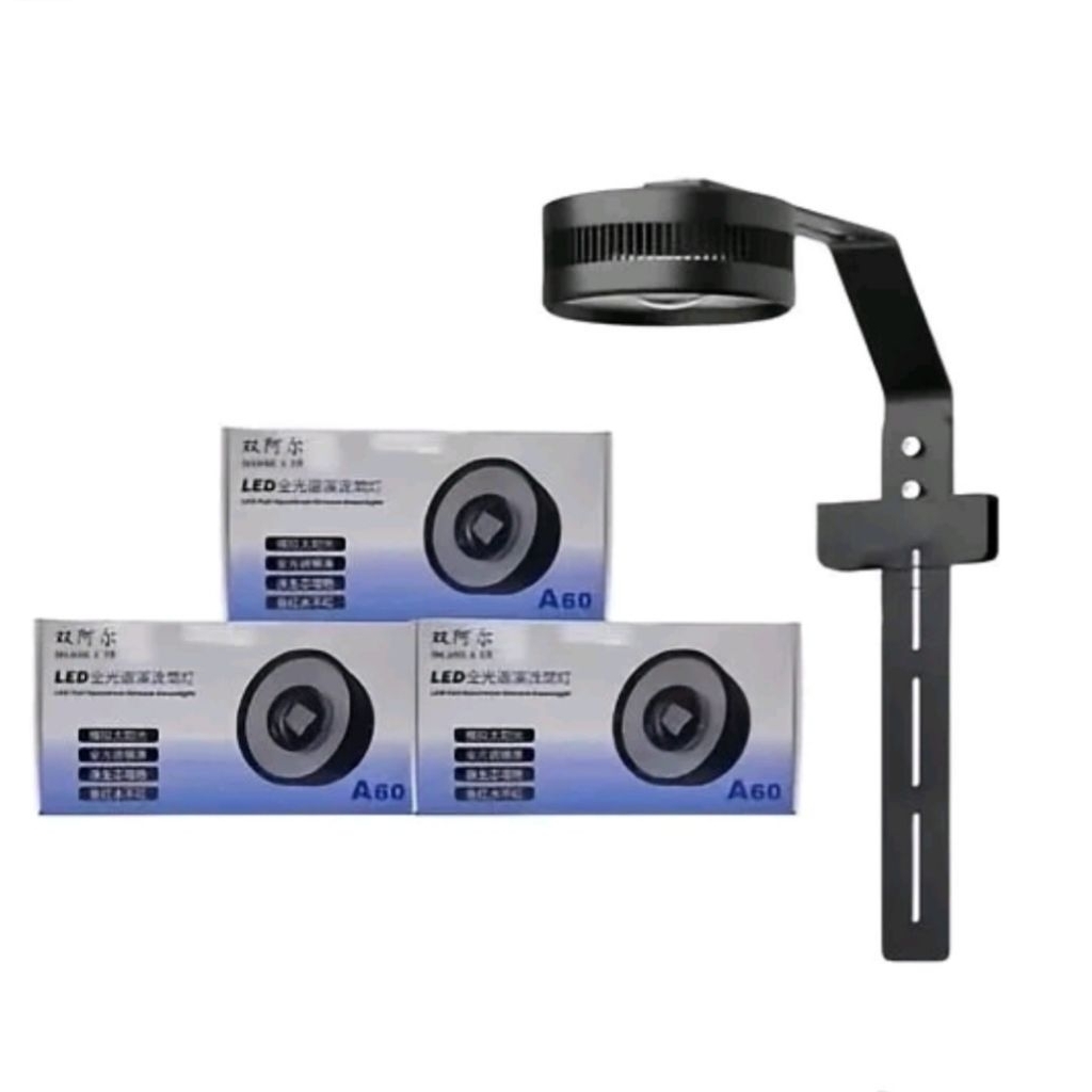 Đèn LED rọi A60 RGB [80W] - Nâng cấp ánh sáng mạnh mẽ, đánh màu cá rực rỡ, ánh sóng nước lung linh -