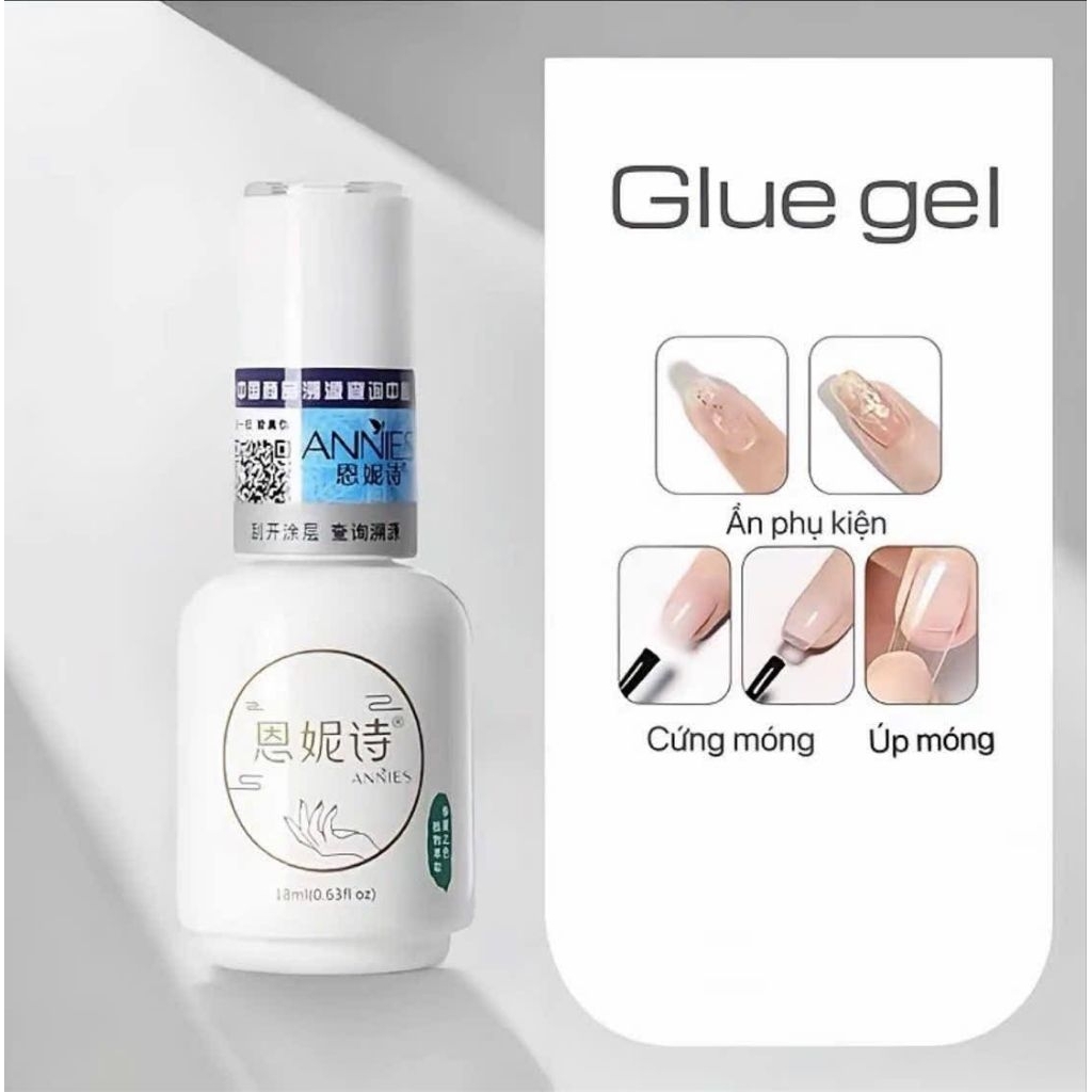 Glue gel 3 in 1 annies, cứng móng, gắn móng siêu bền