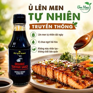 Nước Tương Teriyaki Hữu Cơ PBFarm 200ml - Gia Vị Ướp Gà Nướng Cá Hồi Chuẩn Vị Nhật Bản Cho Gia Đình