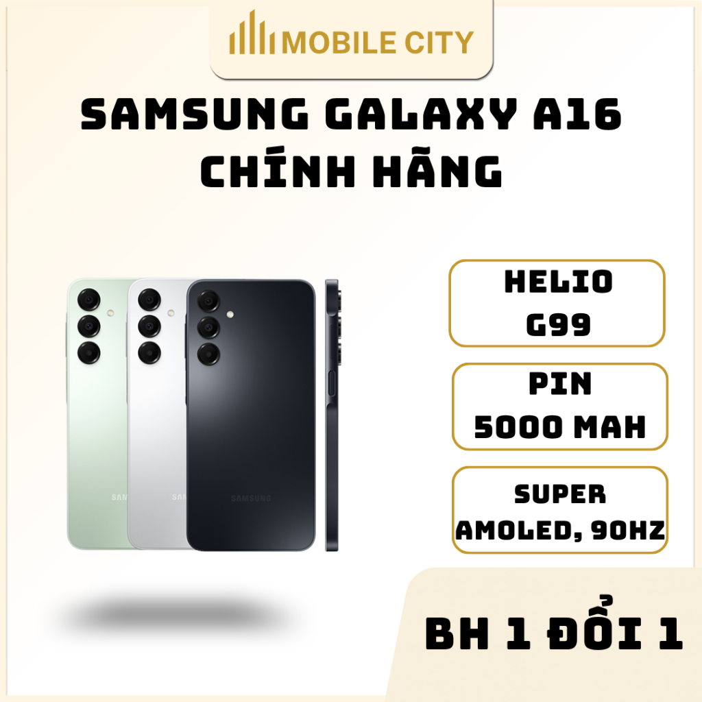 Điện thoại Samsung Galaxy A16 Chính hãng - MOBILECITY