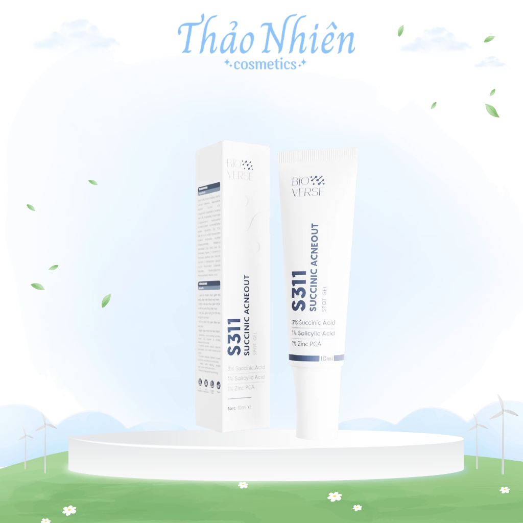 Gel chấm mụn Bioverse S311 Succinic Acneout 10ml