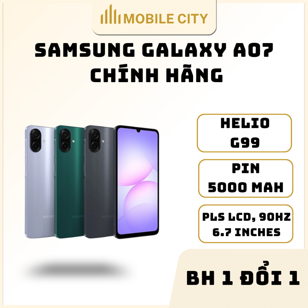 Điện thoại Samsung Galaxy A07 4G Chính hãng - MOBILECITY
