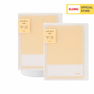 Sổ còng nhựa 26 chấu kẻ ngang nét đứt KLONG B5 50 tờ 100/76; MS: 529