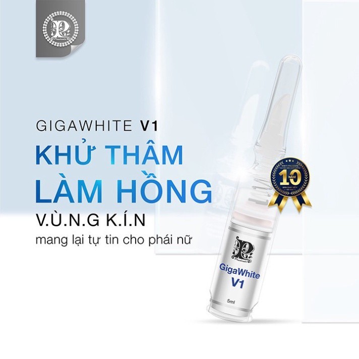 Kem Làm Hồng Vùng Kín Nuwhite V1 Giga White Mibiti Prudente Chính Hãng 5ml Khử Thâm Bikini