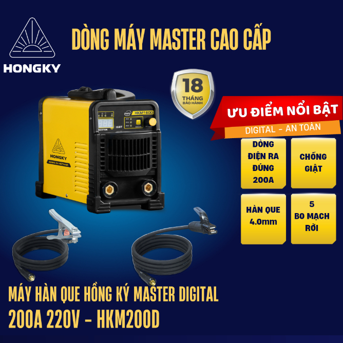 Máy hàn que Hồng Ký - HKM200D và HK200Z và HK200K (không phụ kiện)