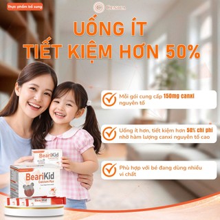 Canxi Bearikid Plus - Canxi Hữu Cơ Cho bé Dạng Bột