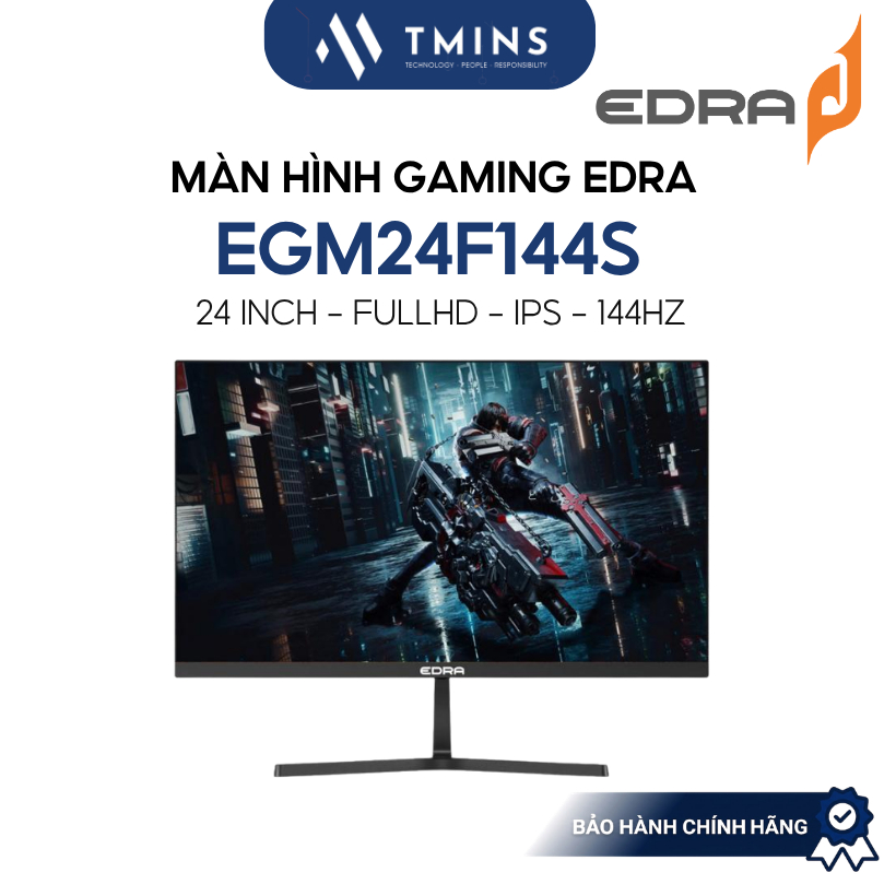 Màn hình gaming EDRA EGM24F144S 24 inch/ FullHD/ IPS/ 144Hz - Bảo hành Chính Hãng