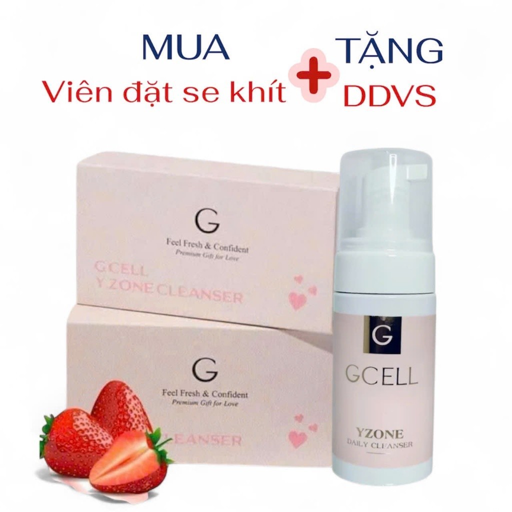 Hộp Gcell Yzone 15V Leanser Tặng Dung Dịch Vệ Sinh Gcell 100ML Làm Sạch Dịu Nhẹ Cho Da Nhạy Cảm