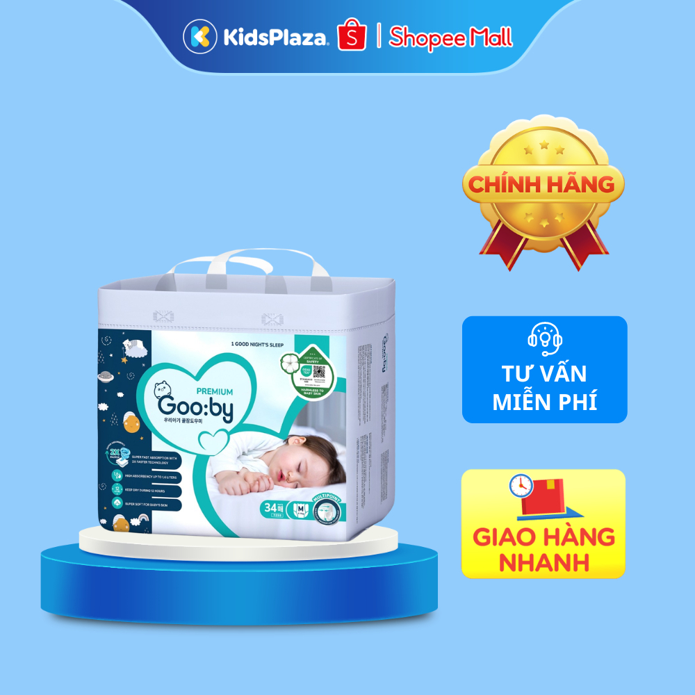 [M3] Bỉm - Tã quần Gooby ban ĐÊM Premium đủ size M/L/XL/XXL/XXXL CHÍNH HÃNG