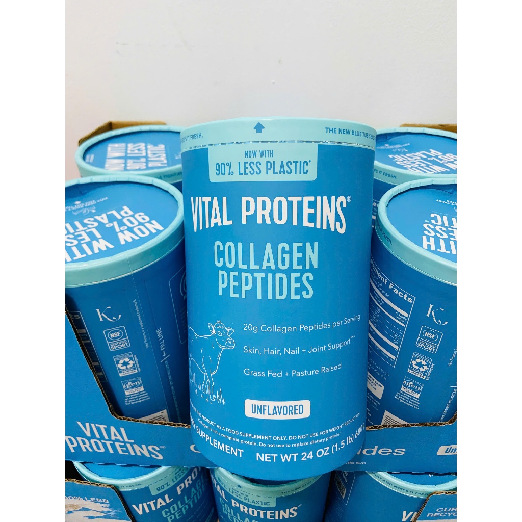 Collagen thủy phân Vital Proteins Collagen Peptides 680g( Bill Mỹ, Hàng nội địa Mỹ)