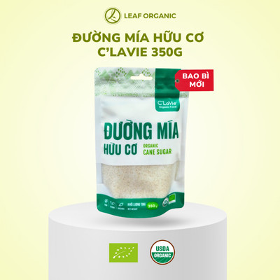[Mẫu mới] Đường mía hữu cơ 350g/750g - Dùng nấu ăn, pha chế đồ uống, làm bánh