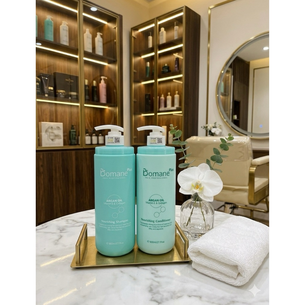 Gội xả Bomane 800ml chăm sóc toàn diện cho mái tóc của bạn