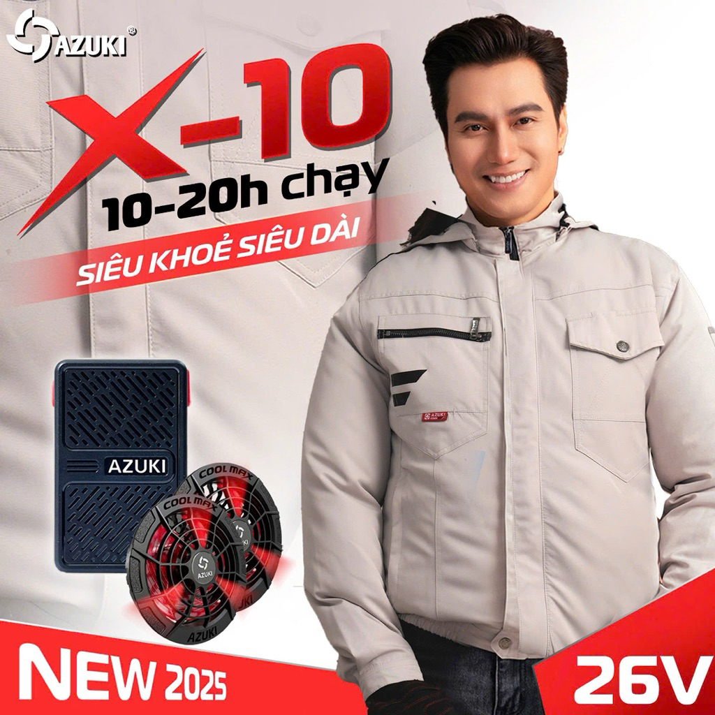 Áo điều hòa AZUKI Extra X10 26V chính hãng