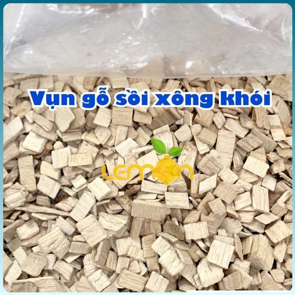 1kg Vụn gỗ sồi dùng xông khói thực phẩm - Mùn cưa xông khói dùng xông xúc xích, giò heo, jambon - Wo