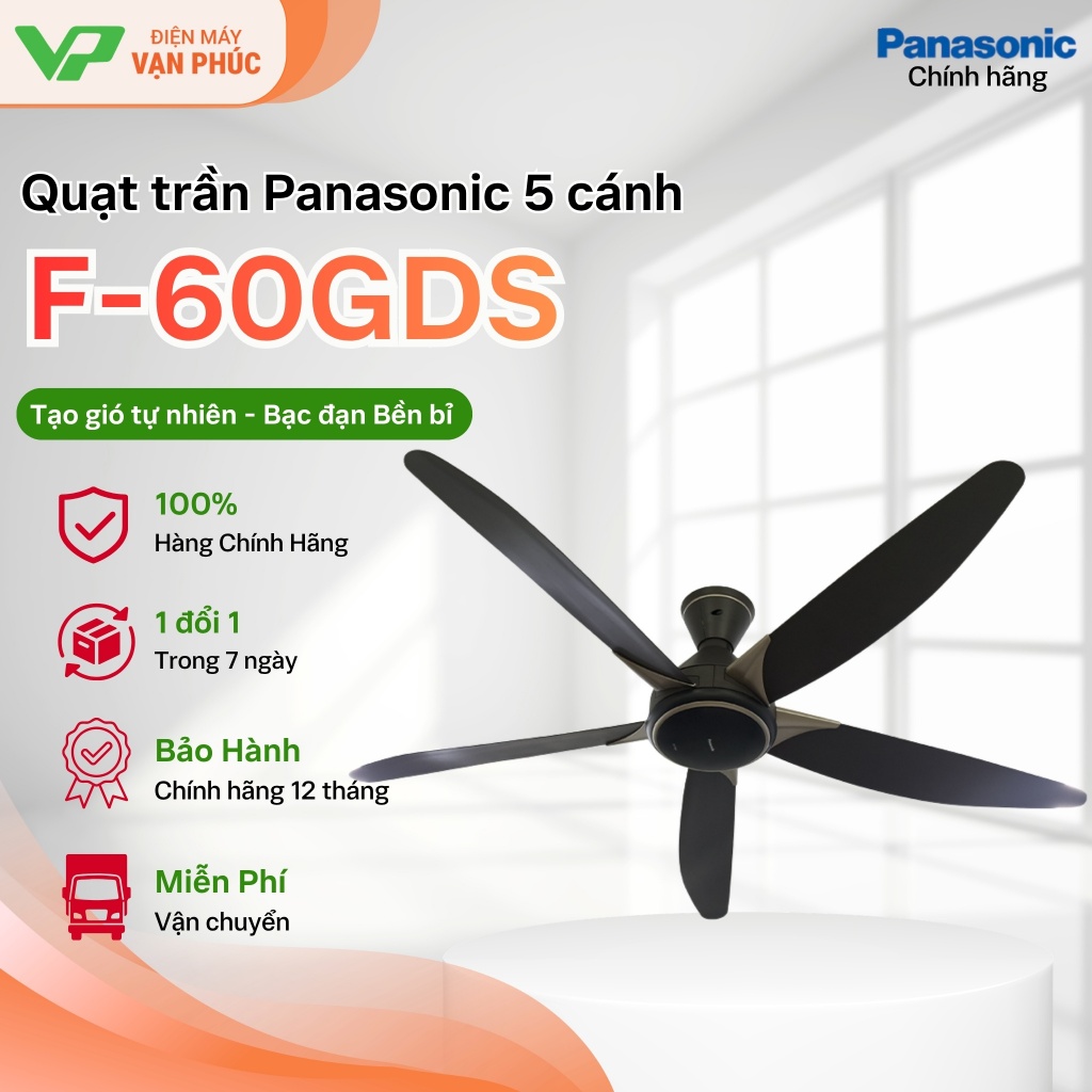 Quạt trần Panasonic 5 cánh F‑60GDS