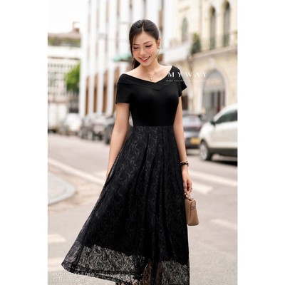 Đầm Hè Nữ MY WAY Dáng Xòe Nhẹ Dáng Ôm Cao Cấp 6MDT10347