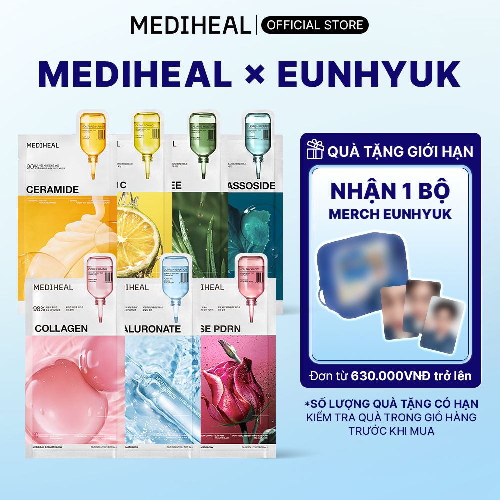 Combo 10 Mặt Nạ Mediheal Essential Collection Mask Dưỡng Ẩm, Phục Hồi Từ Sợi Tre 24ml - FS | BigBuy360 - bigbuy360.vn