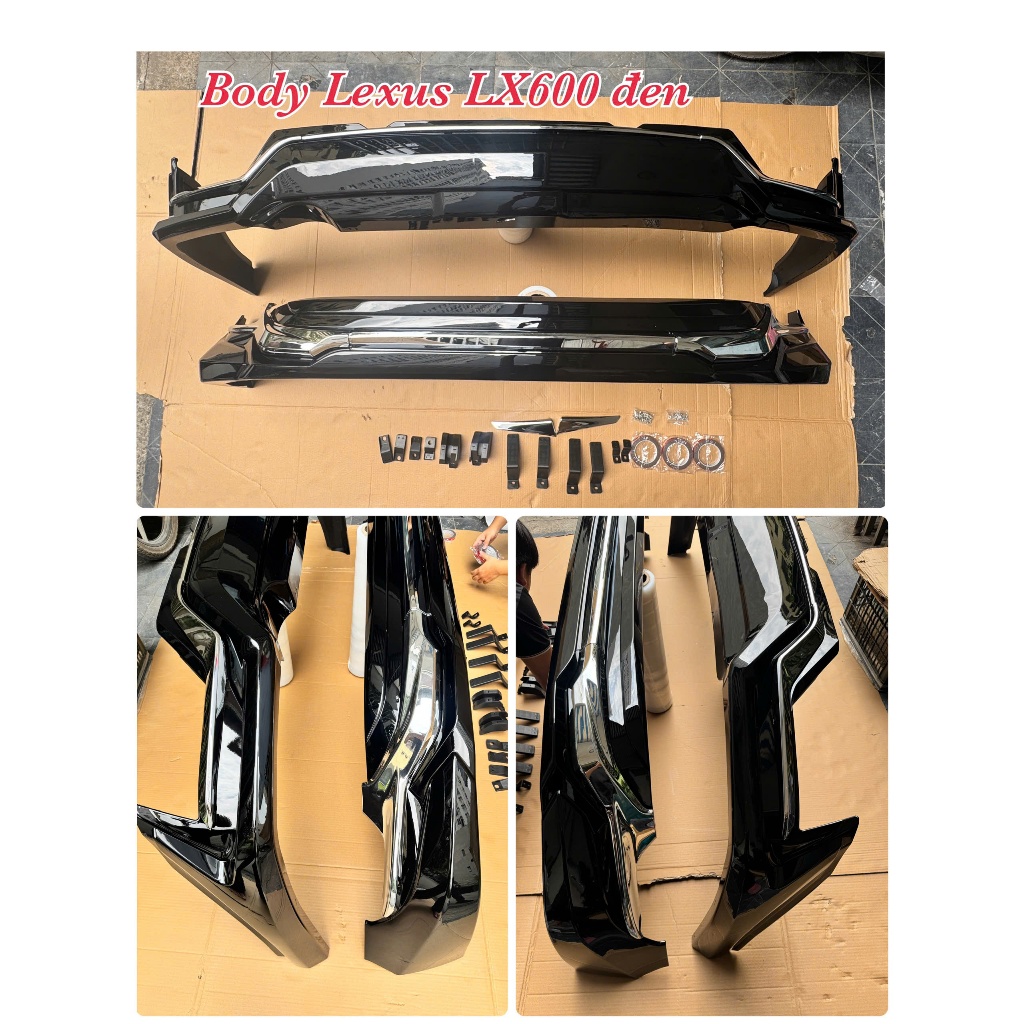 Body kit theo xe Lexus LX600 màu đen.