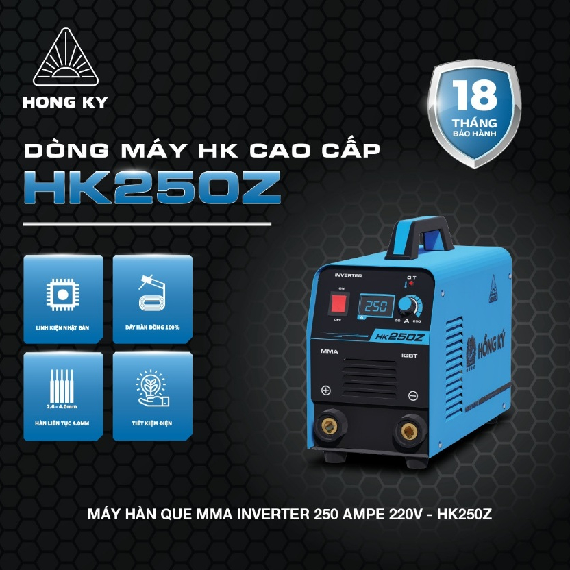 [Hỏa tốc] Máy hàn que 220V Hồng Ký - HK250Z