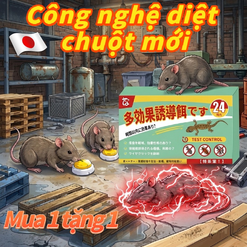 🐭Diệt chuột tận gốc🐭LZS Thuốc diệt chuột sinh học, diệt chuột, đuổi chuột, bả diệt chuột 1 hộp 24