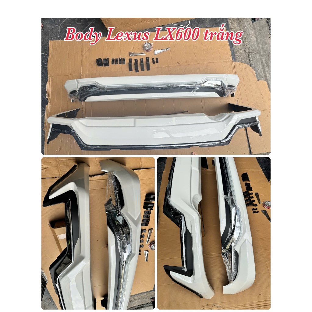 Body kit theo xe Lexus LX600 màu trắng.