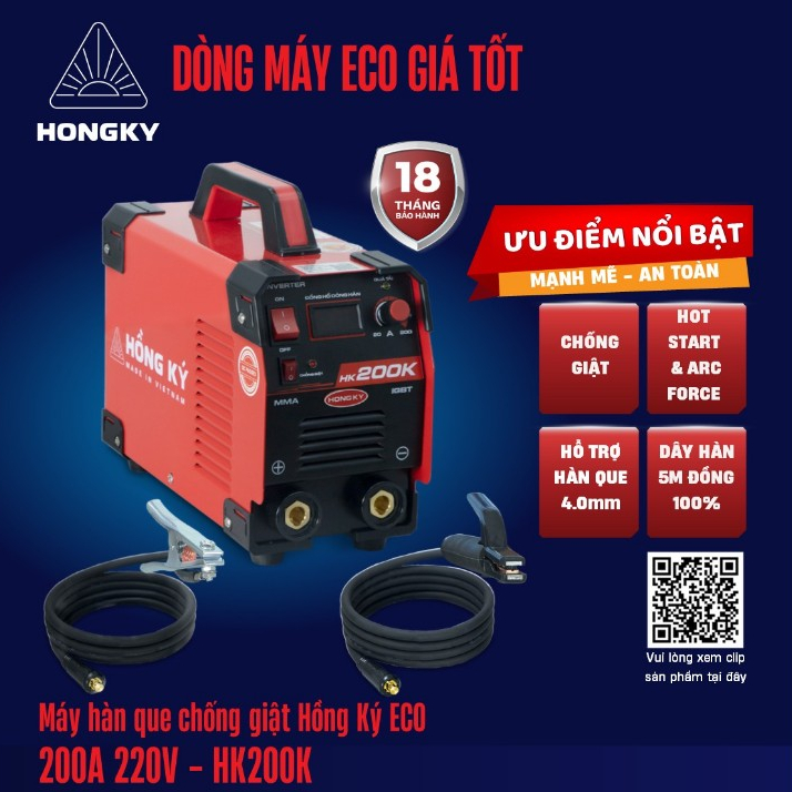 [1] Máy hàn que Hồng Ký - HK200K