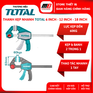 Thanh kẹp nhanh total 6 inch - 12 inch - 18 inch lực kẹp 60kg chính hãng